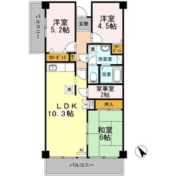 中葛西スカイハイツの物件間取画像